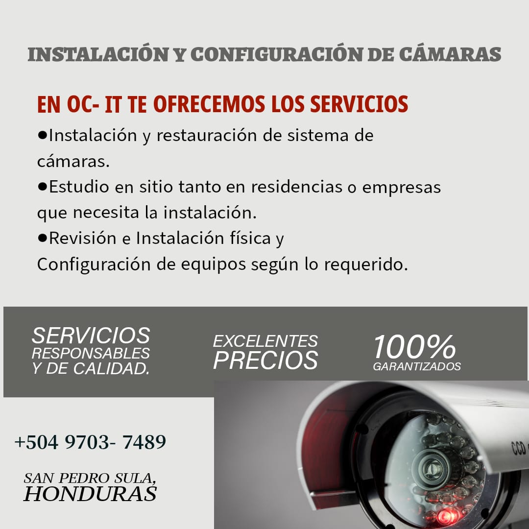 Instalación y Configuración de Cámaras