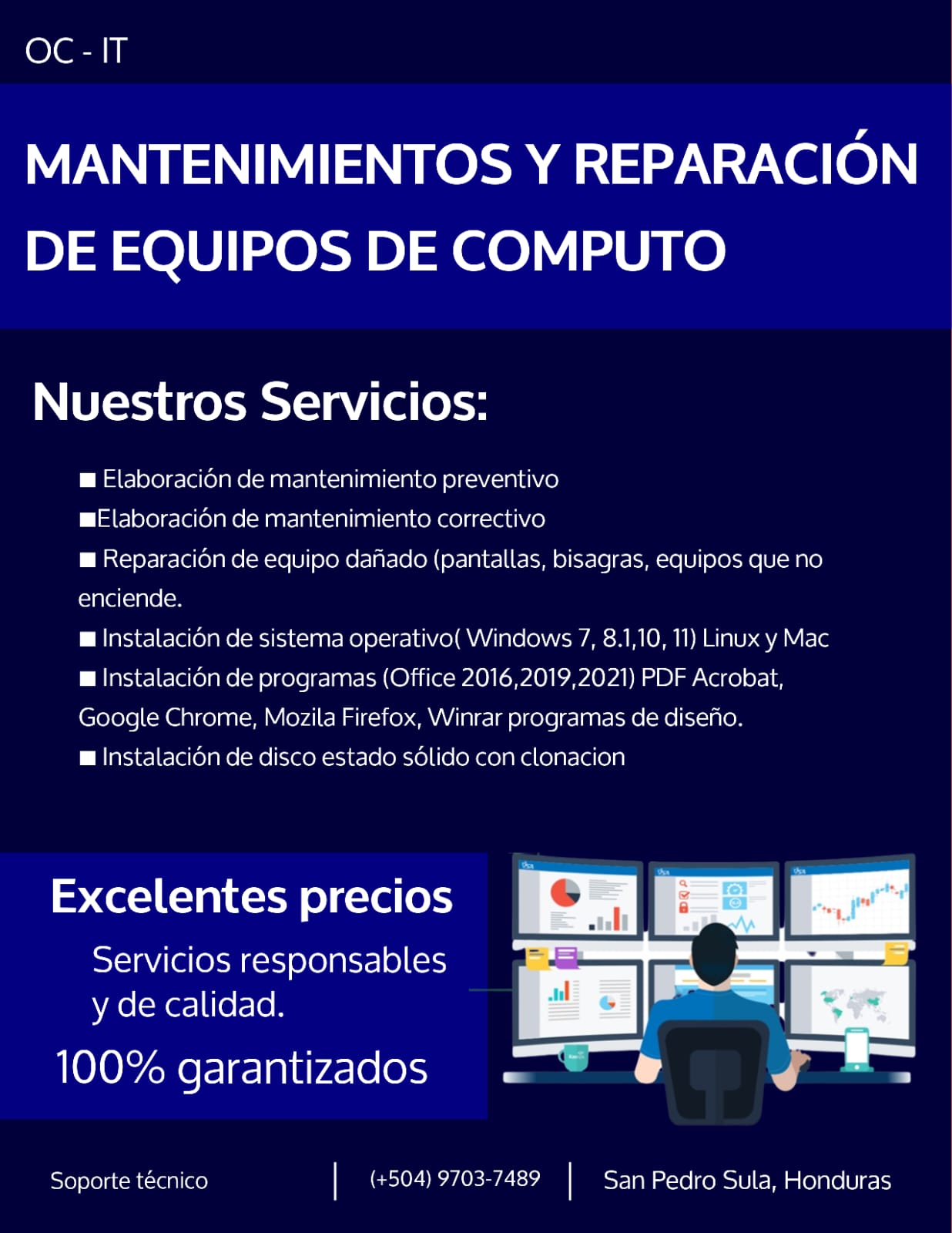 Mantenimiento y Reparación de Equipos de Cómputo